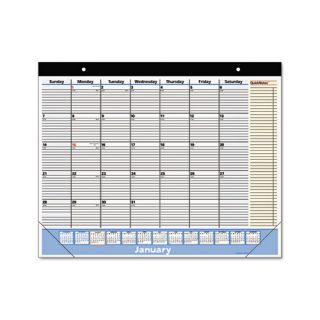 At A Glance QuickNotes 13 Month Desk Pad/Wall Calendar, 22 x 17, 2013