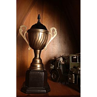 Old Modern Handicrafts Decorative Alum / Wooden Trophy Big