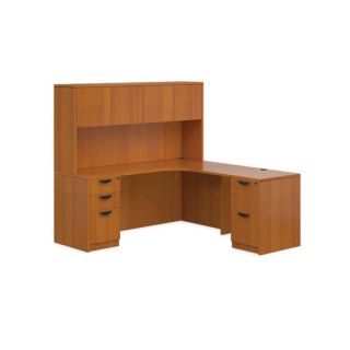 Offices To Go Superior Laminate Credenza Desk with 3 Left and 2 Right