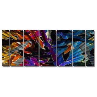 Ash Carl Colorful Crystals 7 piece Metal Wall Art Set   13101618