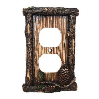 Pine Cone Single Outlet Cover