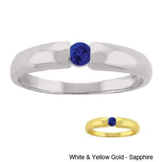 Dolce Giavonna 14k Gold Overlay Birthstone and Diamond Ring (7 mm)