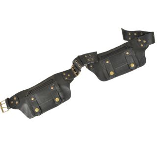 Twin Pocket Leather Fanny Pack (India)