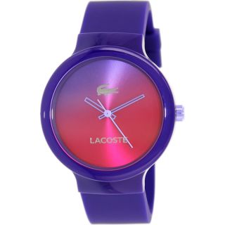 Lacoste Womens Goa 2020079 Purple Silicone Analog Quartz Watch
