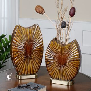 Uttermost 2 Piece Zarina Marbled Vase Set