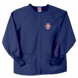 Gelscrubs Unisex NCAA Navy Illinois Illini Nurse Jacket