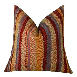 Plutus Red Earth Handmade Double Sided Throw Pillow