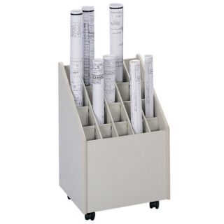 Safco Products Mobile Roll Files Filing Cart