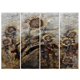 Yosemite Home Décor Sunflowers   78W x 59H in.   Wall Art