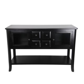 Black 4 drawer 2 door Console  ™ Shopping