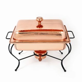 Star Home Copper 6 Qt Rectangle Plated Chafing Dish