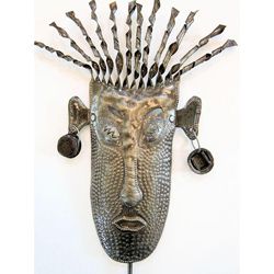 Recycled Steel Drum Shaman Mask Art (Haiti)  ™ Shopping