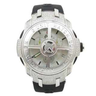 Unit Mens Watch by 50 Cent Diamonds with Spinning Rim Bezel