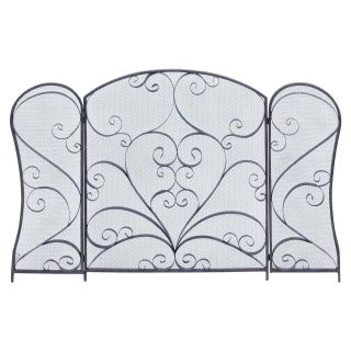 Woodland Imports Metal Fire Screen   Fireplace Screens