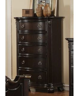 Harrison 5 Drawer Chest   Merlot