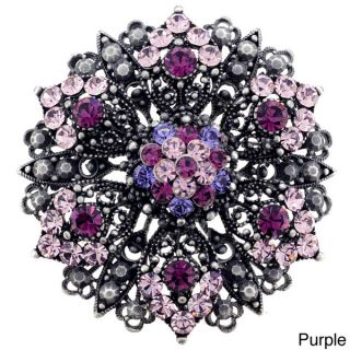 Amethyst Purple Flower Wedding Pin Brooch and Pendant   15844518
