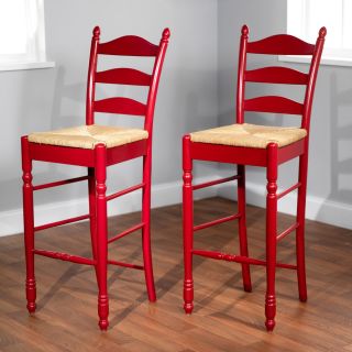 TMS 30 in. Ladder Back Bar Stool   Set of 2   Bar Stools