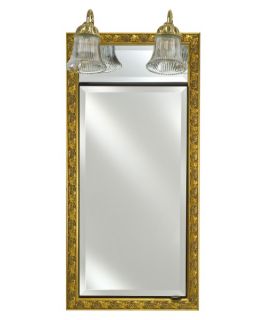 Afina Signature Traditional Lighted 17W x 34H in. Surface Mount Medicine Cabinet   Medicine Cabinets