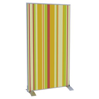 Paperflow EasyScreen Yellow Green and Red Vertical Stripe Room Divider Screen   Room Dividers