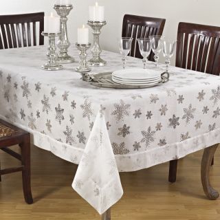 Burnout Snowflake Design Tablecloths   Shopping   Great