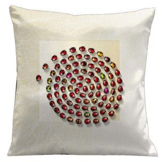 Botanic Ladybugs Microsuede Throw Pillow by Lama Kasso