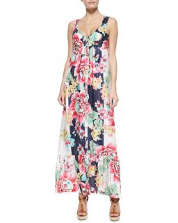 Johnny Was Collection Silk Button Front Dress, Plus Size