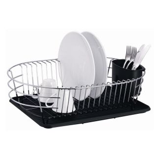 Extra Large Metal Wire Dish Rack with Drain Board   Shopping