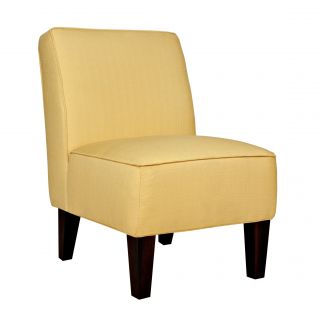 angeloHOME Dover Washed Buttercream Yellow Chair  