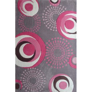 Rug Factory Plus Zoomania Dancing Circles Grey Childrens Area Rug