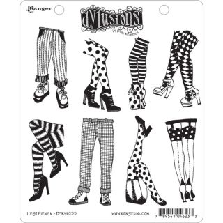 Dyan Reaveleys Dylusions Cling Stamp Collections 8.5X7 Laugh til
