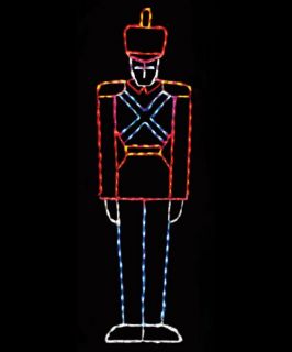 87 in. Outdoor LED Large Toy Soldier Display   200 Bulbs   Outdoor Light Displays