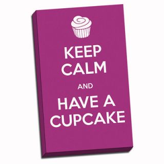 Picture it on Canvas Keep Calm Have a Cupcake Textual Art on Wrapped