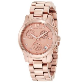 Michael Kors Womens MK5430 Rose Gold Chronograph Watch   14270725