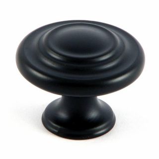 Stone Mill Matte Black Three ring Cabinet Knobs (Pack of 10)