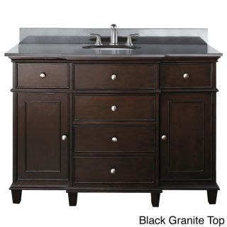 Avanity Windsor 48 inch Single Vanity in Walnut Finish with Sink and