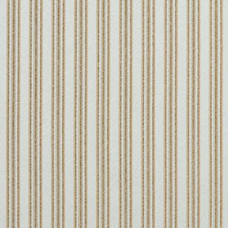 E655 Striped Light Blue Gold Damask Upholstery Drapery Fabric By The