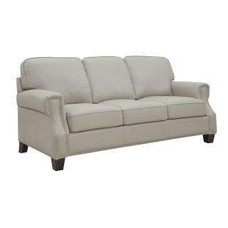 At Home Designs Uptown Bone Leather Sofa   Shopping   Great