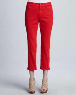 Kendall Cuffed Ankle Pants, Bright Colors