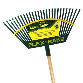 Flexrake 21 in. Lehan ActionPoly Head Lawn Rake   Garden Tools and Supplies