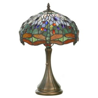 Dale Tiffany Miniature Dragonfly 11 H Table Lamp with Empire Shade