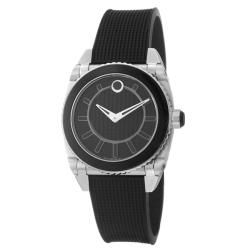 Movado Womens Master Stainless Steel and Rubber Quartz Watch
