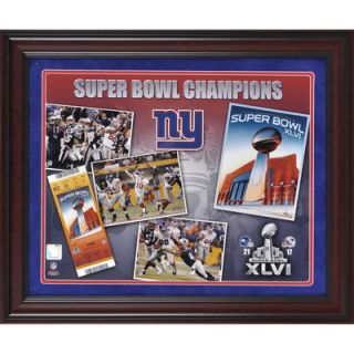 Mounted Memories NFL New York Giants Super Bowl XLVI Champions Framed