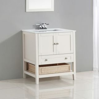 Simpli Home Cape Cod 31 Single Bathroom Vanity Set