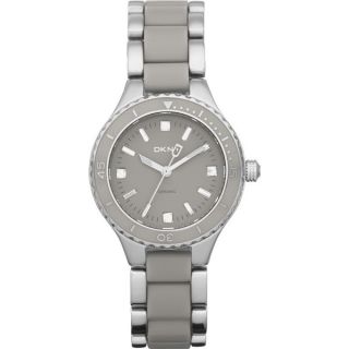 DKNY Womens NY8501 Two tone Grey Ceramic Chronograph Watch