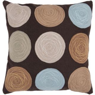 Surya Globes Warm Decorative Pillow   Brown   Decorative Pillows