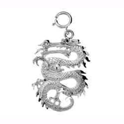 Sterling Silver Chinese Dragon Charm