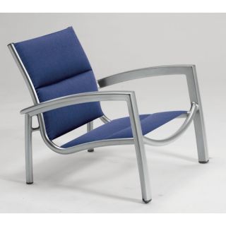 Tropitone South Beach Padded Sling Stacking Arm Chair