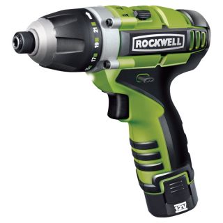 Rockwell LithiumTech 3rill Cordless 3-in-1 Drill/Driver/Impact Driver — 12 Volt, 1/4in., Model# RK2515K2