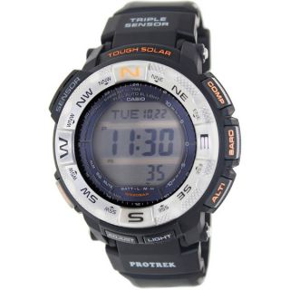 Casio Mens Protrek PRG260 1 Black Rubber Quartz Watch with Digital