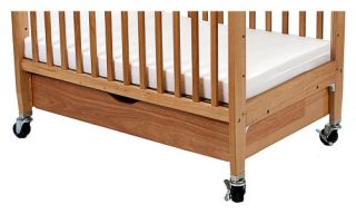 LA Baby Pull Out Drawer for Compact Non Folding Crib   Natural